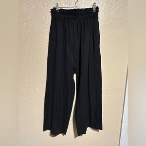 Gracemade High-rise Wide-leg Trouser Pants Size Small Lyocell/Tencel‎ Pull On